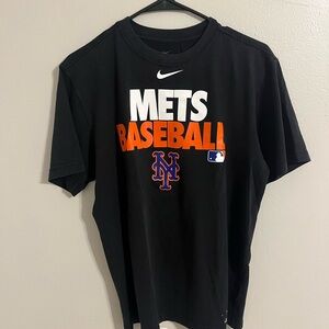 Nike Dri Fit MLB New York Mets Black Men’s T Shirt Medium